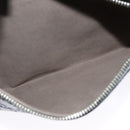 GUCCI GG Canvas Guccissima Shoulder Bag Leather Silver Black 406410 Auth 137990-20