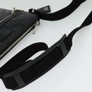 GUCCI GG Canvas Guccissima Shoulder Bag Leather Silver Black 406410 Auth 137990-7