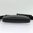 GUCCI GG Canvas Guccissima Shoulder Bag Leather Silver Black 406410 Auth 137990-9