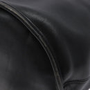 Coach Shoulder Bag Leather Black Gold Auth 137996-10