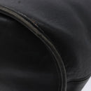 Coach Shoulder Bag Leather Black Gold Auth 137996-12