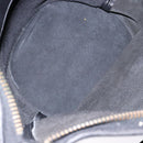 Coach Shoulder Bag Leather Black Gold Auth 137996-17