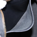 Coach Shoulder Bag Leather Black Gold Auth 137996-20