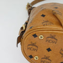 MCM Logogram Vicetos Shoulder Bag PVC Leather Brown Gold Auth 138000-9