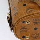 MCM Logogram Vicetos Shoulder Bag PVC Leather Brown Gold Auth 138000-15