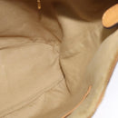 MCM Logogram Vicetos Shoulder Bag PVC Leather Brown Gold Auth 138000-17