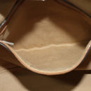 MCM Logogram Vicetos Shoulder Bag PVC Leather Brown Gold Auth 138000-19