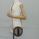 GUCCI GG Supreme Ophidia Chain Web Sherry Line Bag PVC Beige 550618 Auth 138002A-22