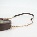 GUCCI GG Supreme Ophidia Chain Web Sherry Line Bag PVC Beige 550618 Auth 138002A-9