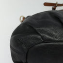 MCM Vicetos Logogram Hand Bag Leather 2way Black Auth 138003-13