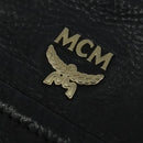 MCM Vicetos Logogram Hand Bag Leather 2way Black Auth 138003-17
