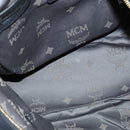 MCM Vicetos Logogram Hand Bag Leather 2way Black Auth 138003-19