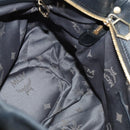 MCM Vicetos Logogram Hand Bag Leather 2way Black Auth 138003-20