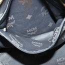 MCM Vicetos Logogram Hand Bag Leather 2way Black Auth 138003-22