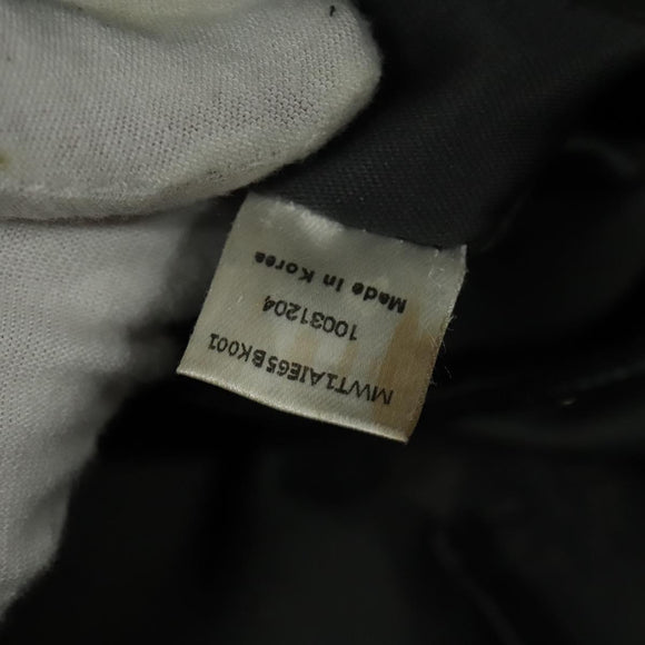 MCM Vicetos Logogram Hand Bag Leather 2way Black Auth 138003