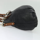 MCM Vicetos Logogram Hand Bag Leather 2way Black Auth 138003-4