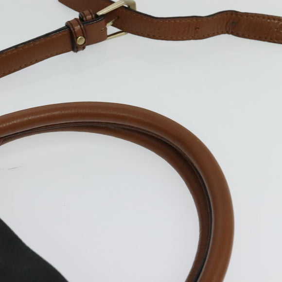 MCM Vicetos Logogram Hand Bag Leather 2way Black Auth 138003