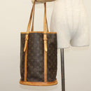 LOUIS VUITTON Monogram Bucket GM Shoulder Bag M42236 LV Auth 138021-22