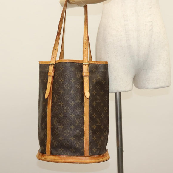 LOUIS VUITTON Monogram Bucket GM Shoulder Bag M42236 LV Auth 138021