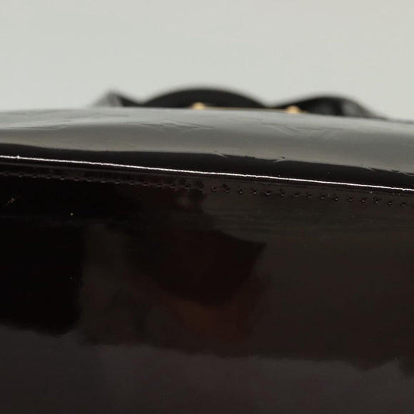 LOUIS VUITTON Monogram Vernis Wilshire PM Hand Bag Amarante M93641 Auth 138023