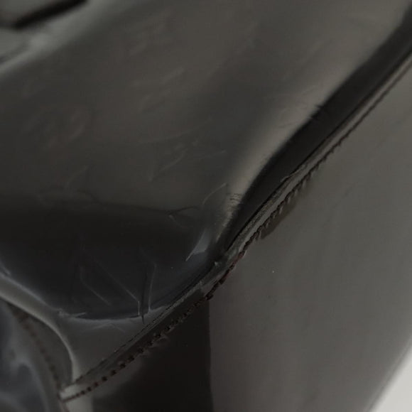 LOUIS VUITTON Monogram Vernis Wilshire PM Hand Bag Amarante M93641 Auth 138023