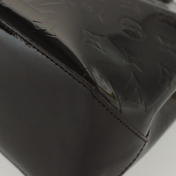 LOUIS VUITTON Monogram Vernis Wilshire PM Hand Bag Amarante M93641 Auth 138023