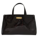 LOUIS VUITTON Monogram Vernis Wilshire PM Hand Bag Amarante M93641 Auth 138023-2