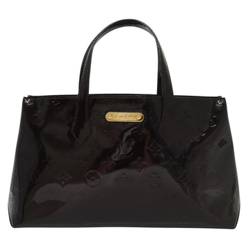 LOUIS VUITTON Monogram Vernis Wilshire PM Hand Bag Amarante M93641 Auth 138023 - 0