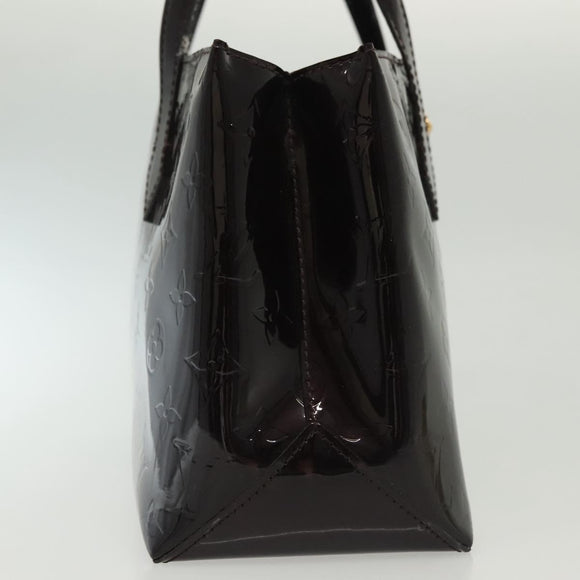 LOUIS VUITTON Monogram Vernis Wilshire PM Hand Bag Amarante M93641 Auth 138023