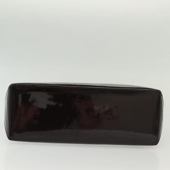 LOUIS VUITTON Monogram Vernis Wilshire PM Hand Bag Amarante M93641 Auth 138023