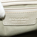 BVLGARI Chandra Shoulder Bag Leather White Gold Auth 138027-18