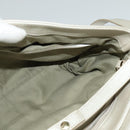 BVLGARI Chandra Shoulder Bag Leather White Gold Auth 138027-19