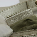 BVLGARI Chandra Shoulder Bag Leather White Gold Auth 138027-12