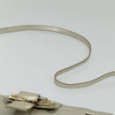 BVLGARI Chandra Shoulder Bag Leather White Gold Auth 138027-14