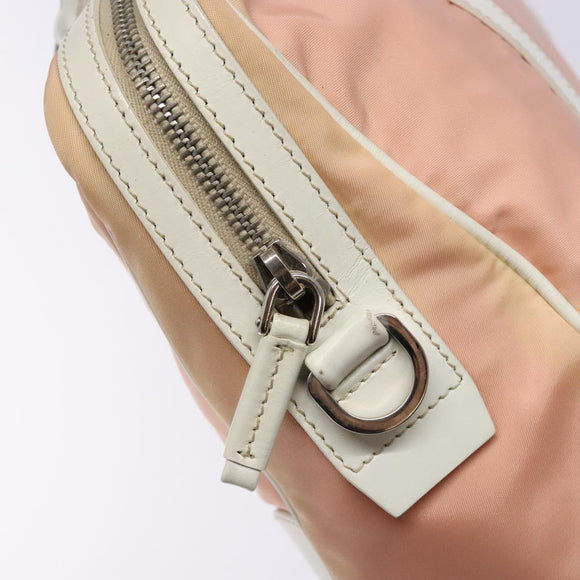 PRADA Shoulder Bag Nylon Pink Silver Auth 138032