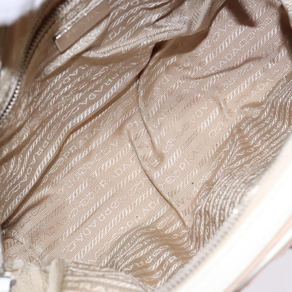 PRADA Shoulder Bag Nylon Pink Silver Auth 138032