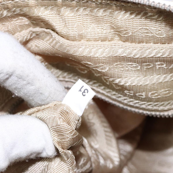 PRADA Shoulder Bag Nylon Pink Silver Auth 138032