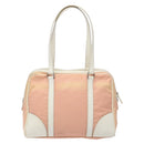 PRADA Shoulder Bag Nylon Pink Silver Auth 138032-2