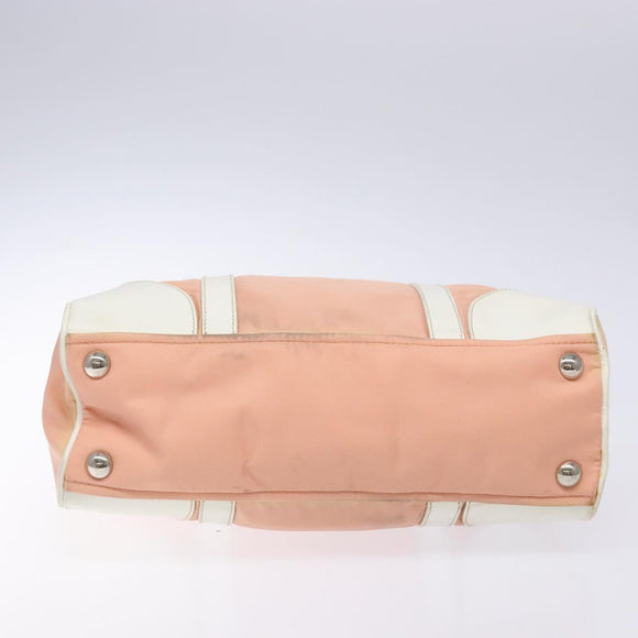 PRADA Shoulder Bag Nylon Pink Silver Auth 138032
