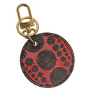 LOUIS VUITTON Yayoi Kusama Porte Cles Monogram Pumpkin Charm M66738 Auth 138042-1