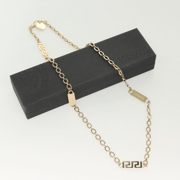 VERSACE Necklace metal Gold Auth 138043