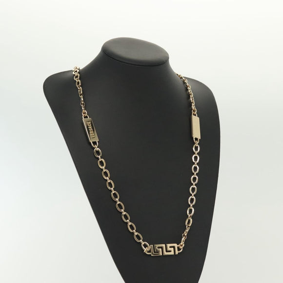 VERSACE Necklace metal Gold Auth 138043