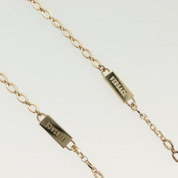 VERSACE Necklace metal Gold Auth 138043