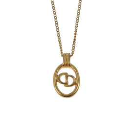 Christian Dior Necklace metal Gold Auth 138045