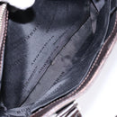 BURBERRY Nova Check Hand Bag Canvas Beige Silver Auth 138052-22