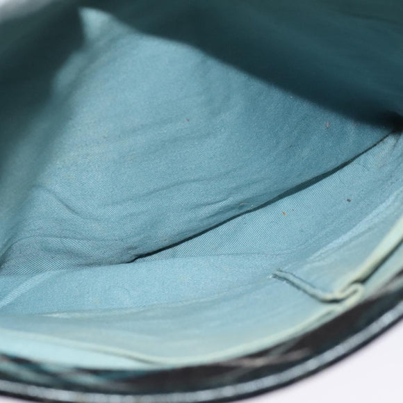 BURBERRY Nova Check Blue Label Shoulder Bag Canvas Blue Silver Auth 138053