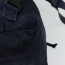 MCM Logogram Vicetos Backpack Nylon Navy Gold Auth 138056-15