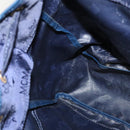 MCM Logogram Vicetos Backpack Nylon Navy Gold Auth 138056-21
