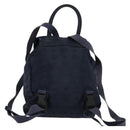 MCM Logogram Vicetos Backpack Nylon Navy Gold Auth 138056-3