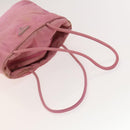 PRADA Tote Bag Nylon 2Set Gray Pink Auth 138061-13